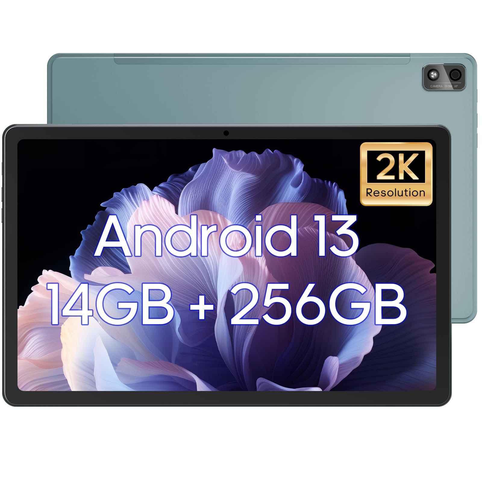11 Inch Tablet, 14(6+8) GB&256GB Storage(Expand to 512GB) Android 13 Tablet, with 2000x1200 IPS HD Touch Screen, Dual Stereo Speakers, Dual 13+5MP Camera, 7500mAh, WiFi, GPS, Bluetooth5.0 Tablets