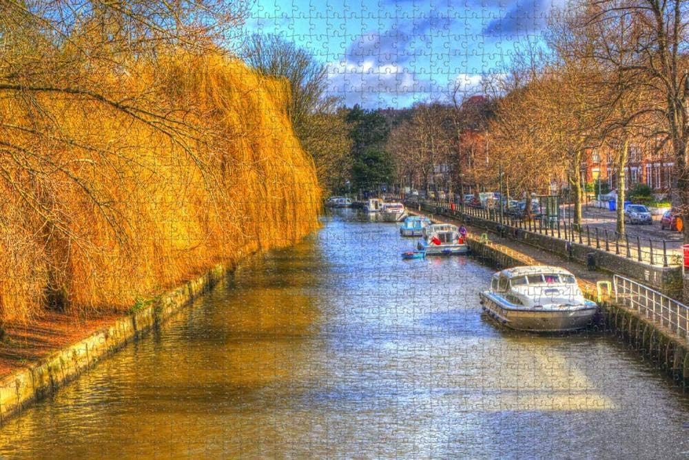 Jigsaw Puzzle for Adults UK England Norwich Canal Puzzle 1000 Piece