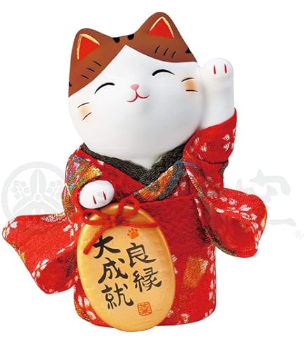 Amazon.com: YAKUSHIGAMA MITOUKAN 7418 Japanese Beckoning Cat