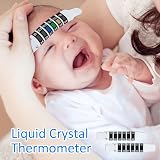 nllkii 10 Pcs Forehead Thermometer Strips Reusable Quick Read Fever view 6