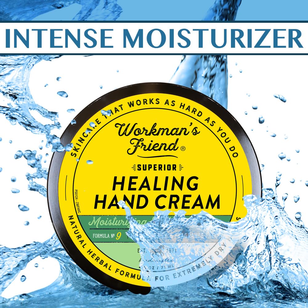 Superior Healing Hand Cream - Intense Moisturizer - Heals Extremely Dry & Cracked Skin - 2.5 ounce