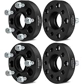 ECCPP 4PCS 1.25in 5x4.5 to 5x5 Wheel Adapters for Jeep Liberty 2002-2013 | 71.5mm CB 1/2 Studs Wheel Spacers for Dodge Dakota 1987-1990