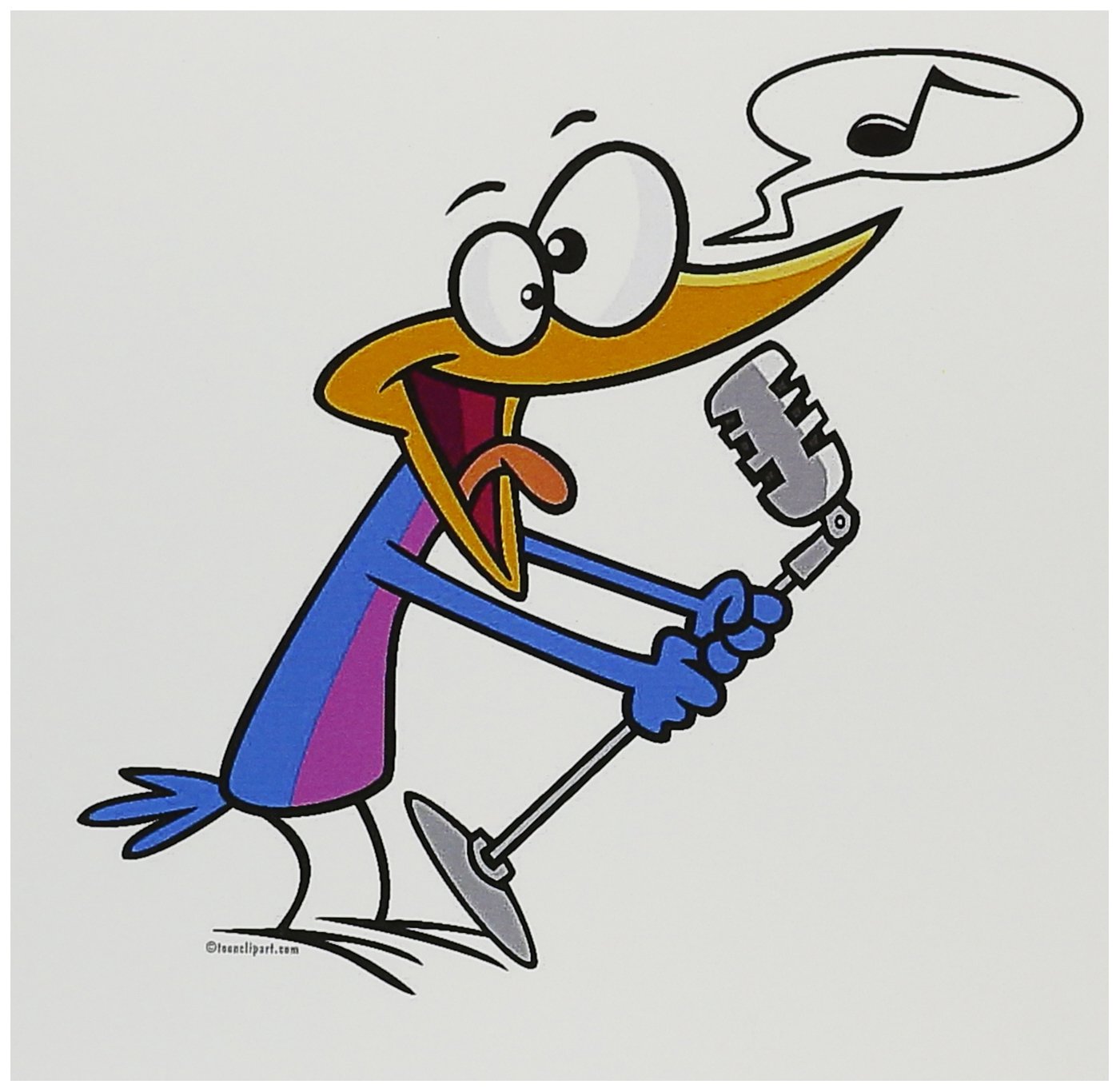 3drose Crazy Singing Karaoke Bird Cartoon Greeting Cards 6 X 6 Set Of 12 Gc 103887 2 Amazon In Office Products