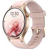 Fitpolo Smart Watch for Women,1.3" AMOLED Touchscreen Fitness Tracker, Make/Answer Calls, Heart Rate SpO2 Monitor, IP68 Waterproof, Sleep & Activity Tracking Smartwatch for Android Phones iPhone