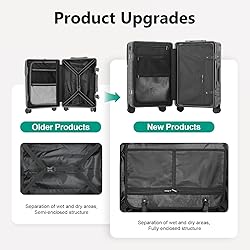 AIWEINY Hard Shell Luggage 26 Inch Travel