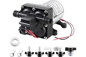 WASSERMANN 12 Volt RV Water Pump 3.0GPM 55PSI,Replacement for 4008-101-A65/E65,Water Pump Self Priming Diaphragm Pump with Pr