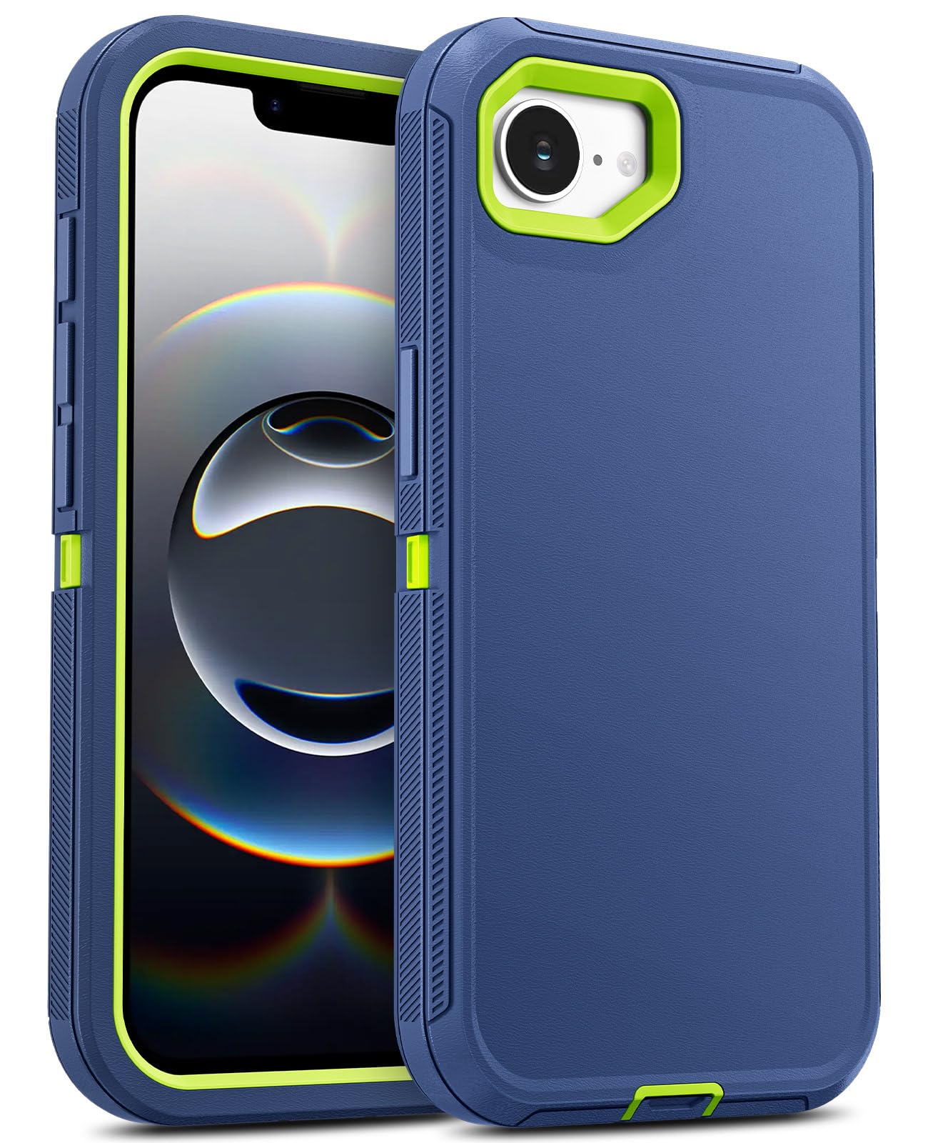 Jelanry Case for iPhone 16e 2025, Heavy Duty & Rugged Dual-Layer with ...