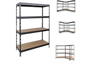 AR Shelving, Versatile Combinable Shelving Collection 48in.W, Height 71 in, Width 48 in, Depth 18 in, Model# TR18S402KHGDD8US0