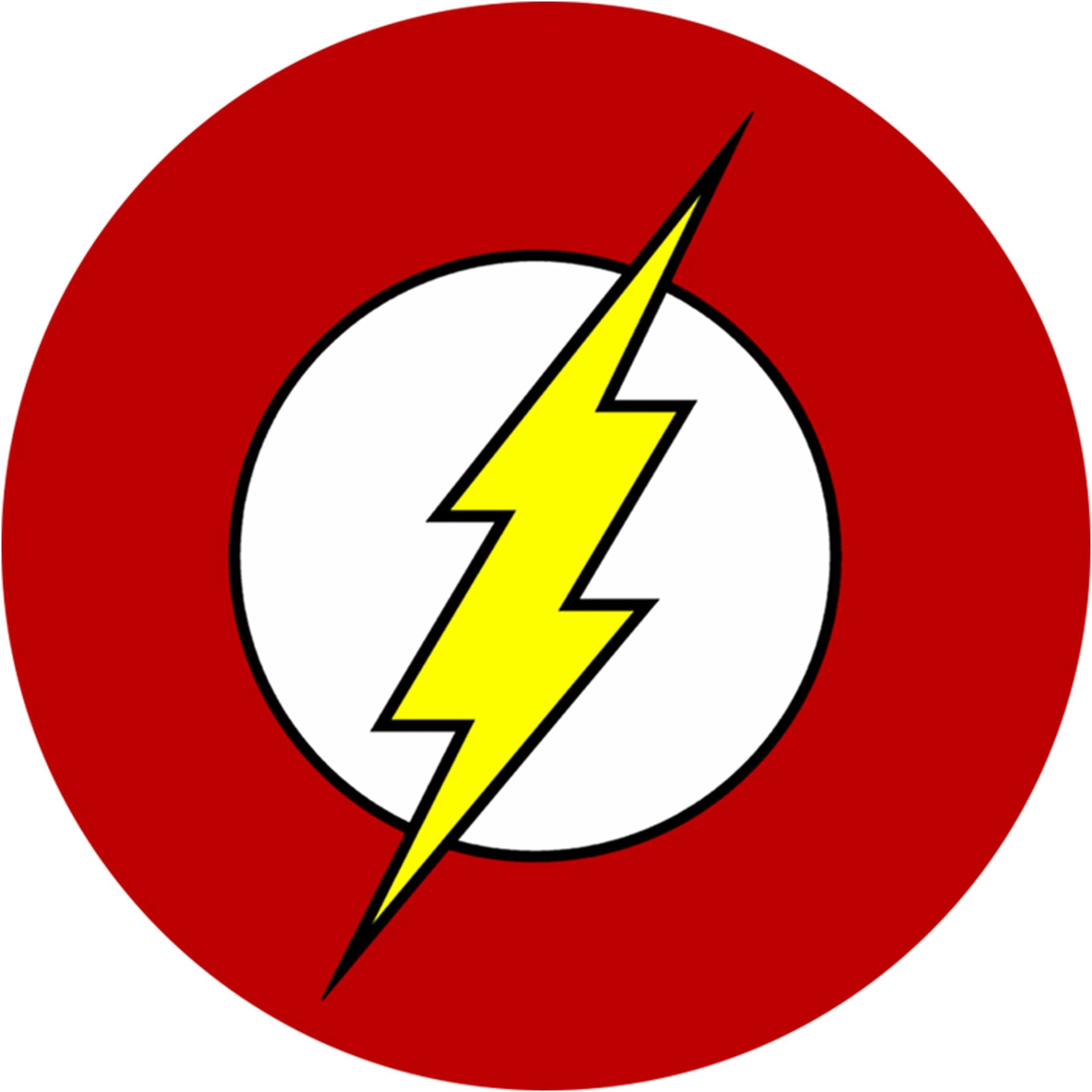 Superhero Style Waterproof Vinyl Stickers Wonderwoman, Superman, Batman, Flash, Green Lantern (Flash, 80mm Wide)