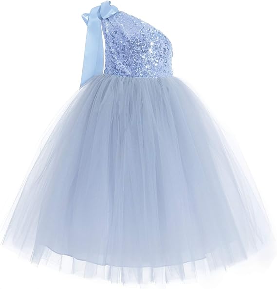 dusty blue girls dresses