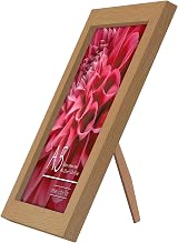 Americanflat A5 Photo Frame Dark Oak Engineered Wood Shatter Glass view 5