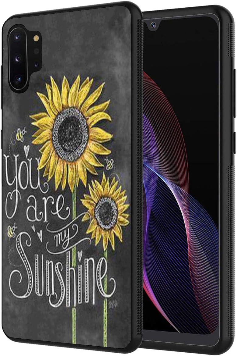 Note 10 Plus case,Slim Anti-Scratch Shockproof Silicone TPU Protective Cover for Samsung Galaxy Note 10 Plus/Note 10 Plus 5G, You are My Sunshine