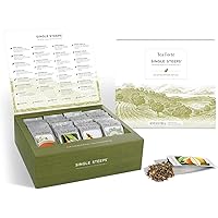 Tea Forte Assorted Tea Gift Set, 28 Assorted Loose Leaf Teas, Single Steeps Tea Chest Gift Box, Classic Flavored Tea