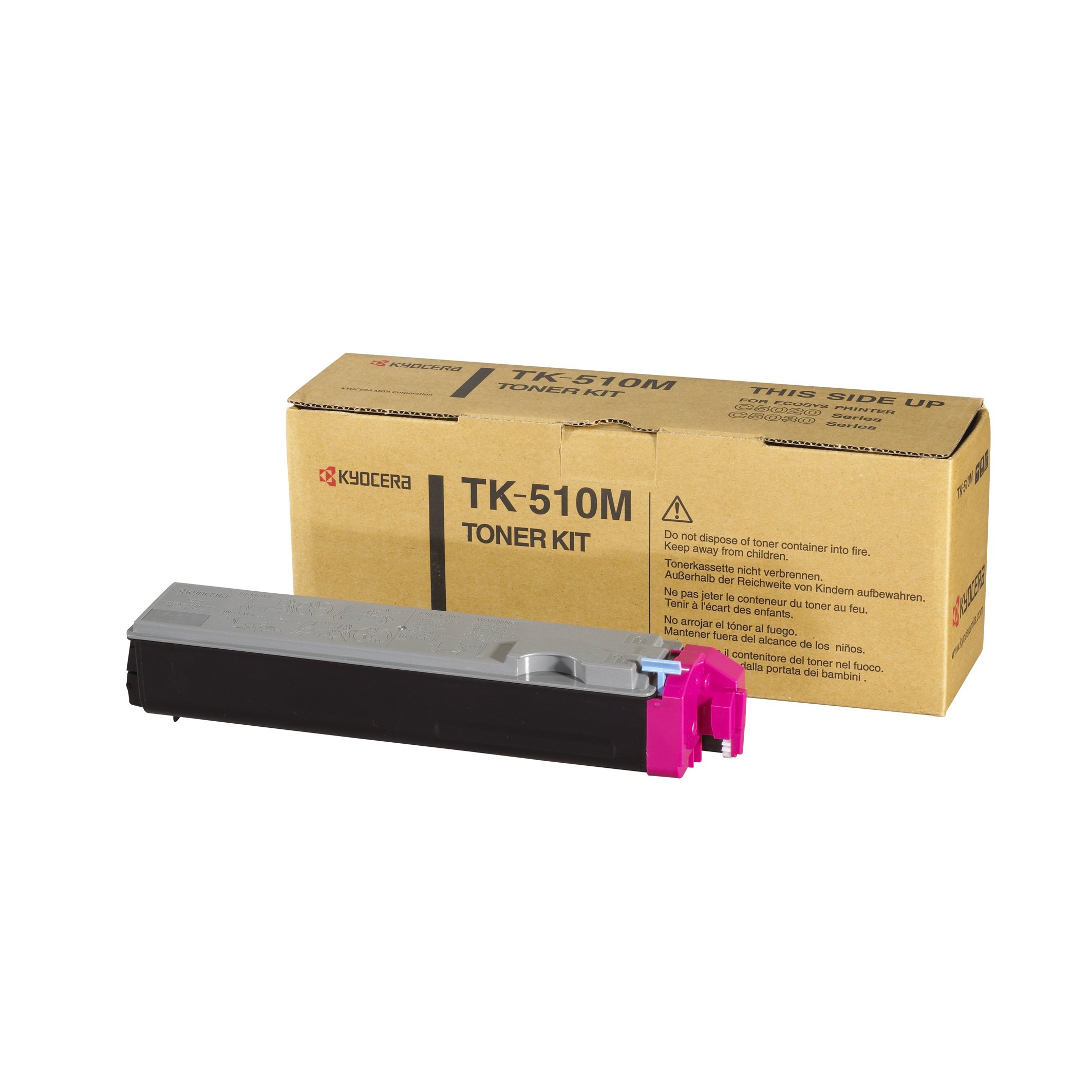 Kyocera TK-510 M Toner Magenta, Original Premium Printer Cartridge 1T02F3BEU0 for FS-C5020N, FS-C5025N, FS-C5030N — image 1