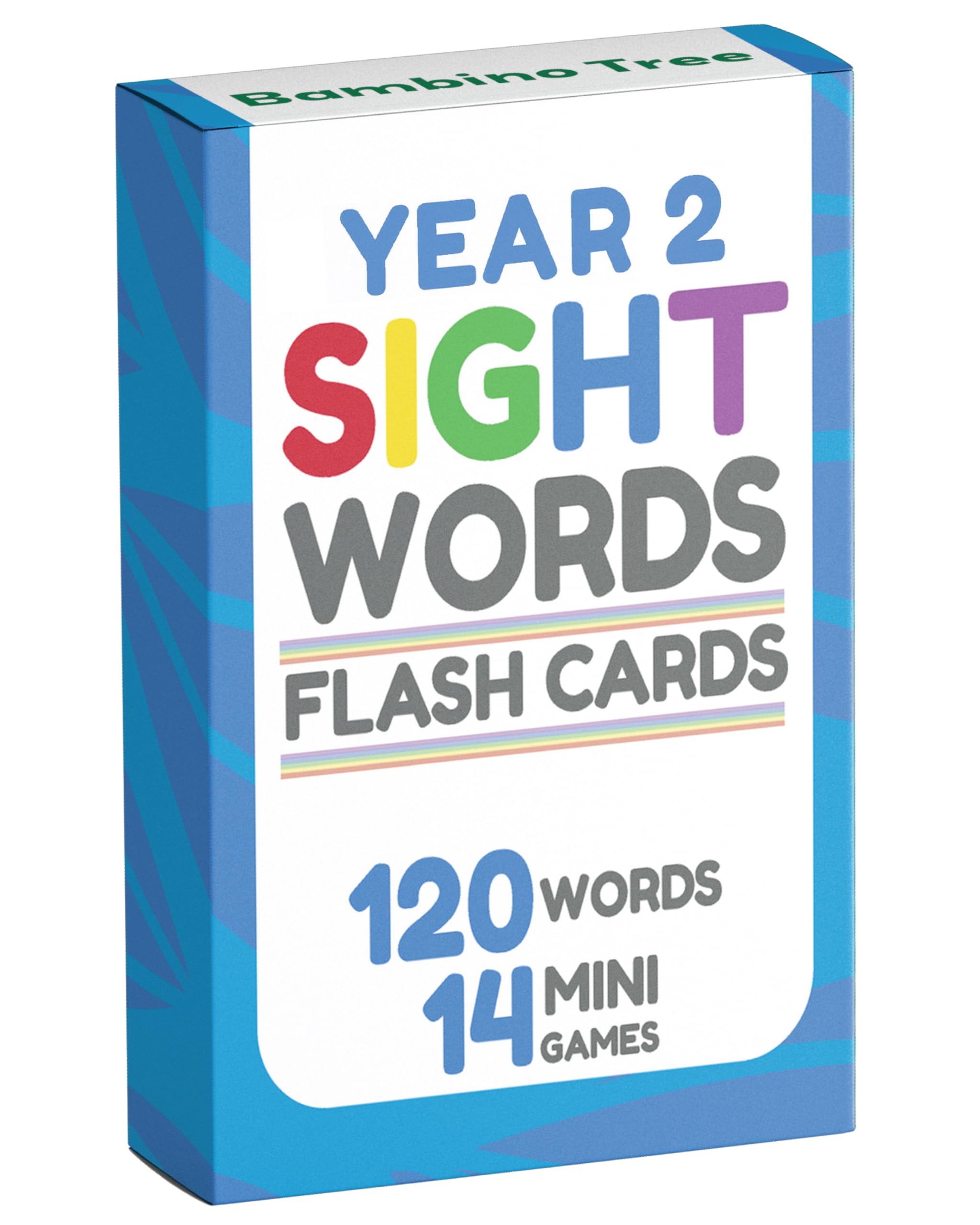 Year 2 Sight Words Flash Cards - 120 High Frequency Words from Dolch's and Fry's Lists for 6-8 Years