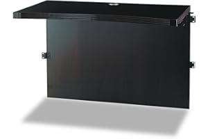 SAFCO Mayline ACB4224LDC Aberdeen Curved Bridge, for use with Aberdeen Credenza and Desk, sold separately, Mocha Tf