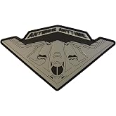 USAF B-2 Spirit Stealth Bomber PVC Patch [Black and Grey] Compatible with Velcro PVC Patches for Backpacks,Patches for Vests,Morale Patches,Tactical Patches,Patches for Plate Carriers,Hat Patches
