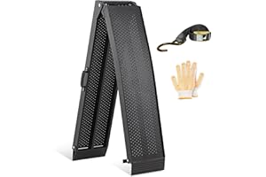 FACHNUO TOOL FACHNUO 7.5FT Motorcycle Aluminum Ramp 1PC 750lbs Capacity, Portable Folding Ramps for Pickup Truck, Snowblower, Dirt Bike, Lawn Mowers, ATVs, UTVs, Trailer Heavy Duty Tailgate Ramp 89" L x 11.4" W