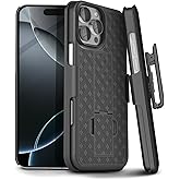 MOTIVE for iPhone 16 Pro Holster Case, Belt Clip Case for iPhone 16 Pro, Shell Holster Combo 16 Pro, Slim Rugged Drop Shockproof Protective Cover with Kickstand (6.3") | Ranger Series
