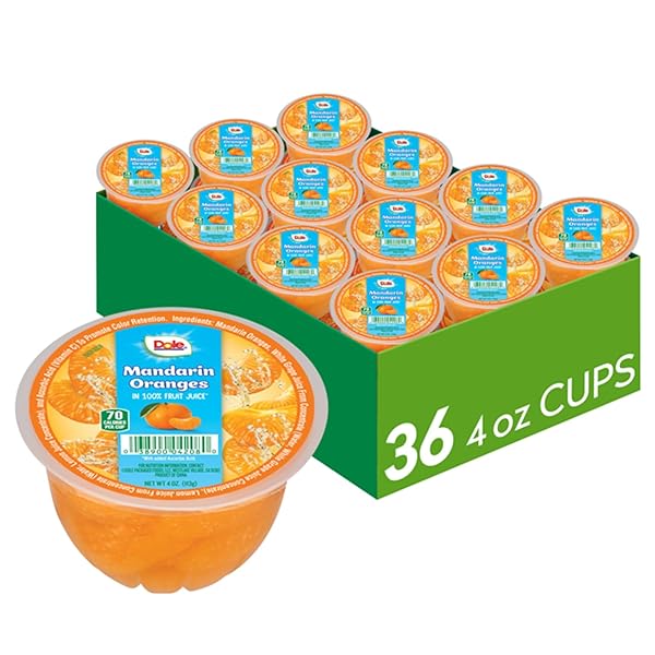 DOLE FRUIT BOWLS MANDARIN ORANGES IN 100% JUICE...