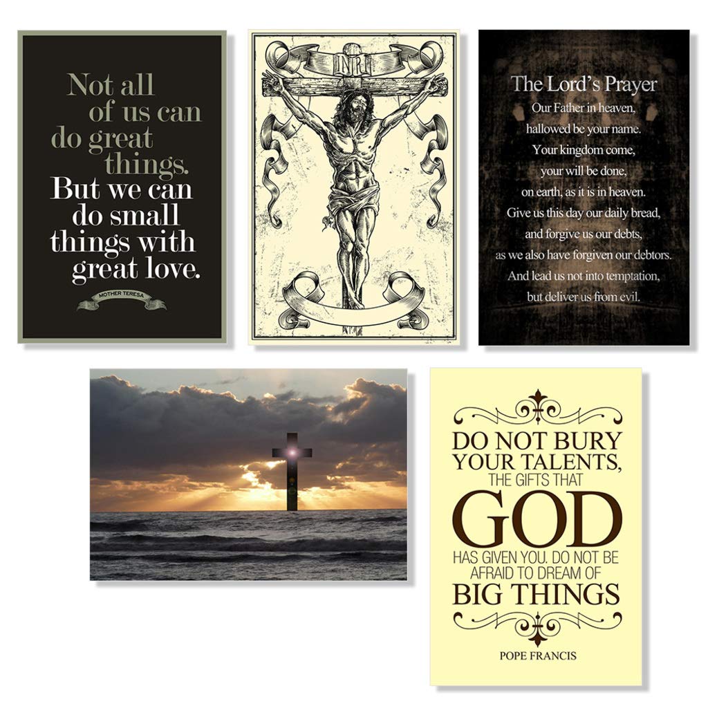 Amazon Com Set Of 5 Catholic School Supplies Classroom Posters