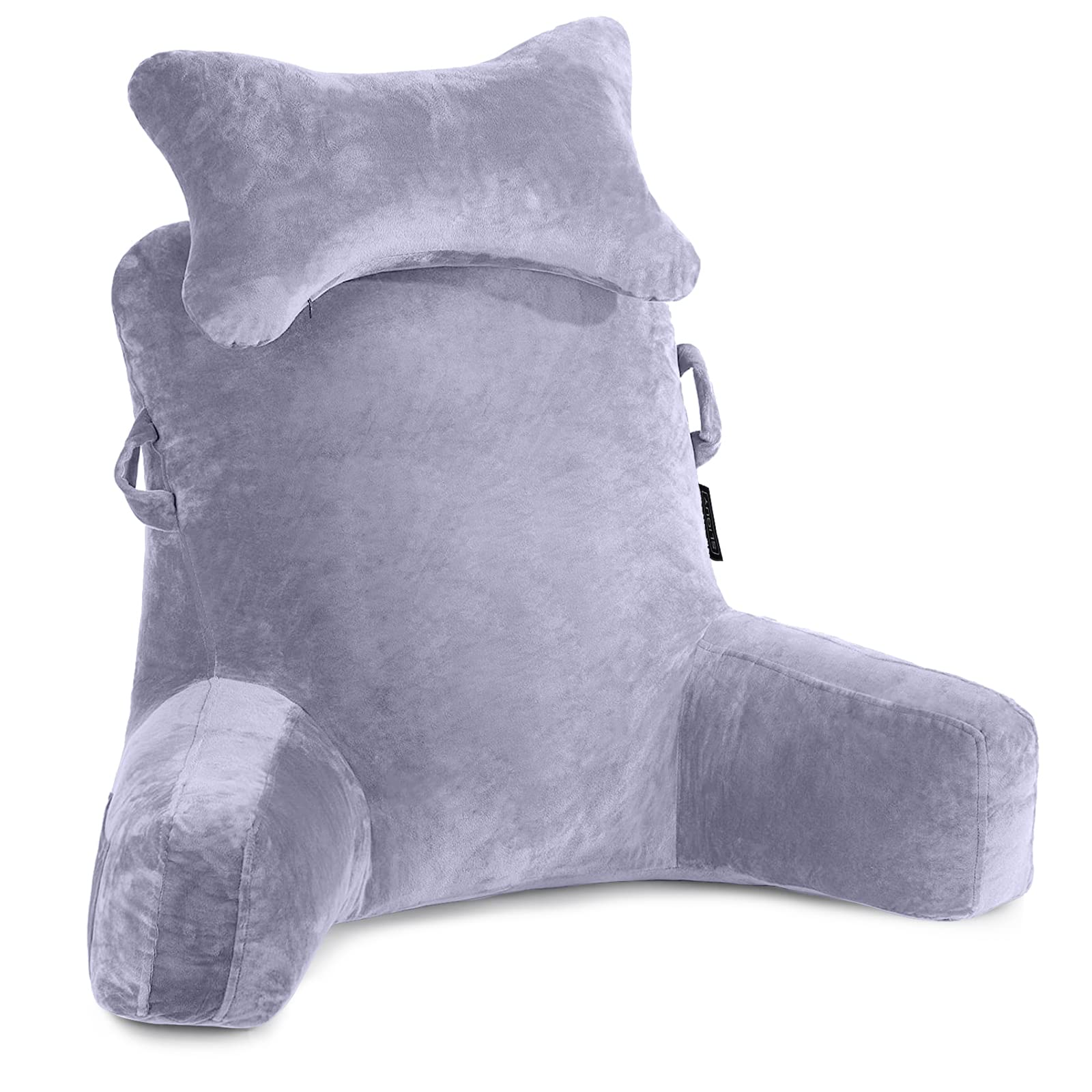 Photo 1 of Reading Pillow-Extra Large 31" Bed Rest Pillow with Detachable Neck Roll & Arms for Sitting in Bed or Couch-Backrest Reading Pillow Adult Back Pillows for Reading/Watching TV/Gaming/Relaxing-Grey