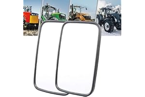 2X Universal Rear View Mirrors 255 X 163 Mm Wing Mirror Set for Tractor Excavator Truck Caravan Agricultural Vehicle Motorhom