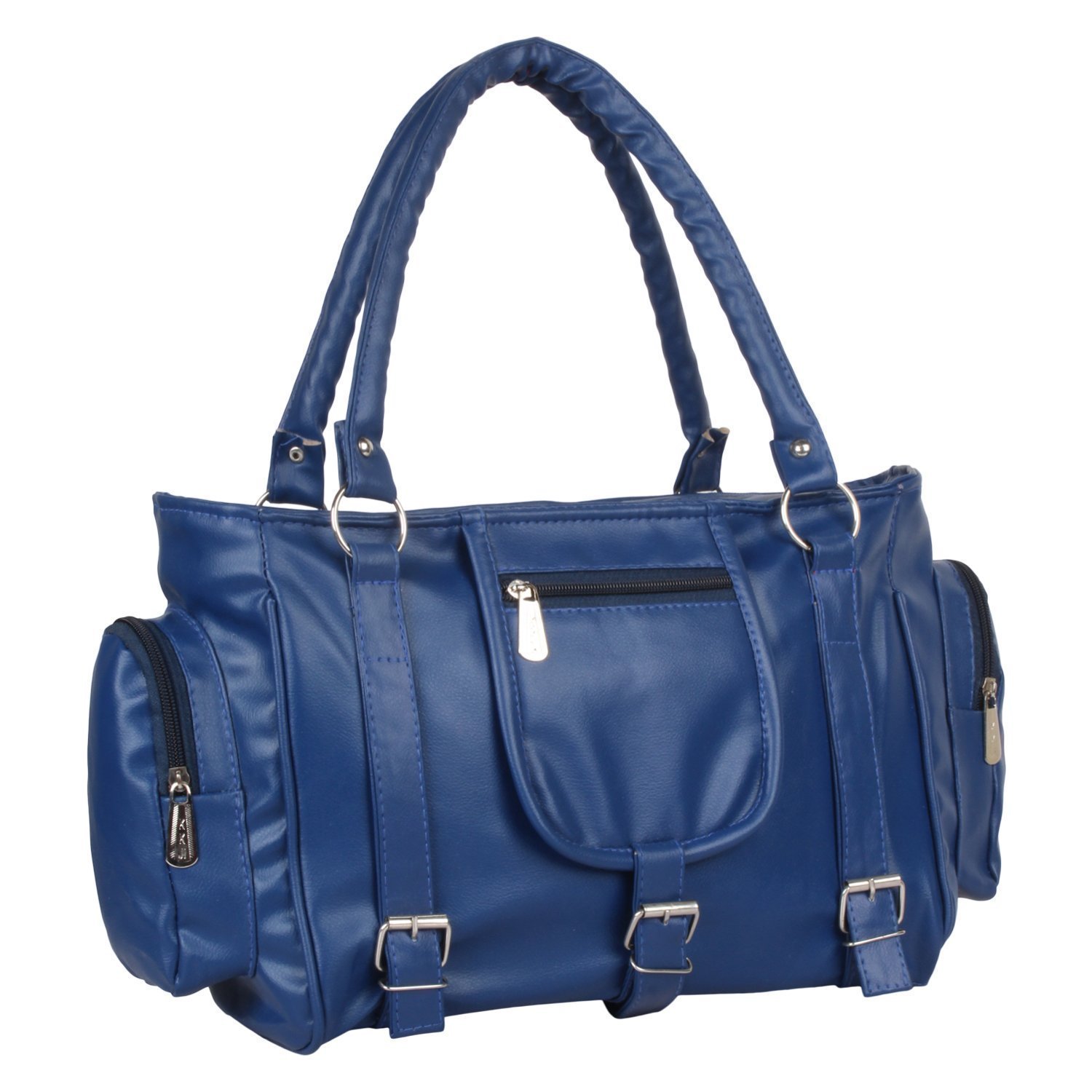 marie lorna women's stylish pu hand bag (blue)-item220