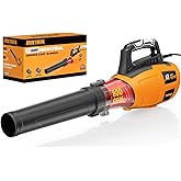 ALLOYMAN 13AMP Corded Electric Leaf Blower, 800CFM 140MPH Powerful Plug-in Blower, Lightweight & Portable Electric Leaf Blowe