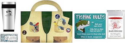 Amazon Co Jp 男性やお父さんへのフィッシングプレゼント 5点セット ビッグマウスバス ステンレススチール トラベルタンブラー 釣りルール メタルプラーク ギフトバッグ レインポンチョなど ホーム キッチン