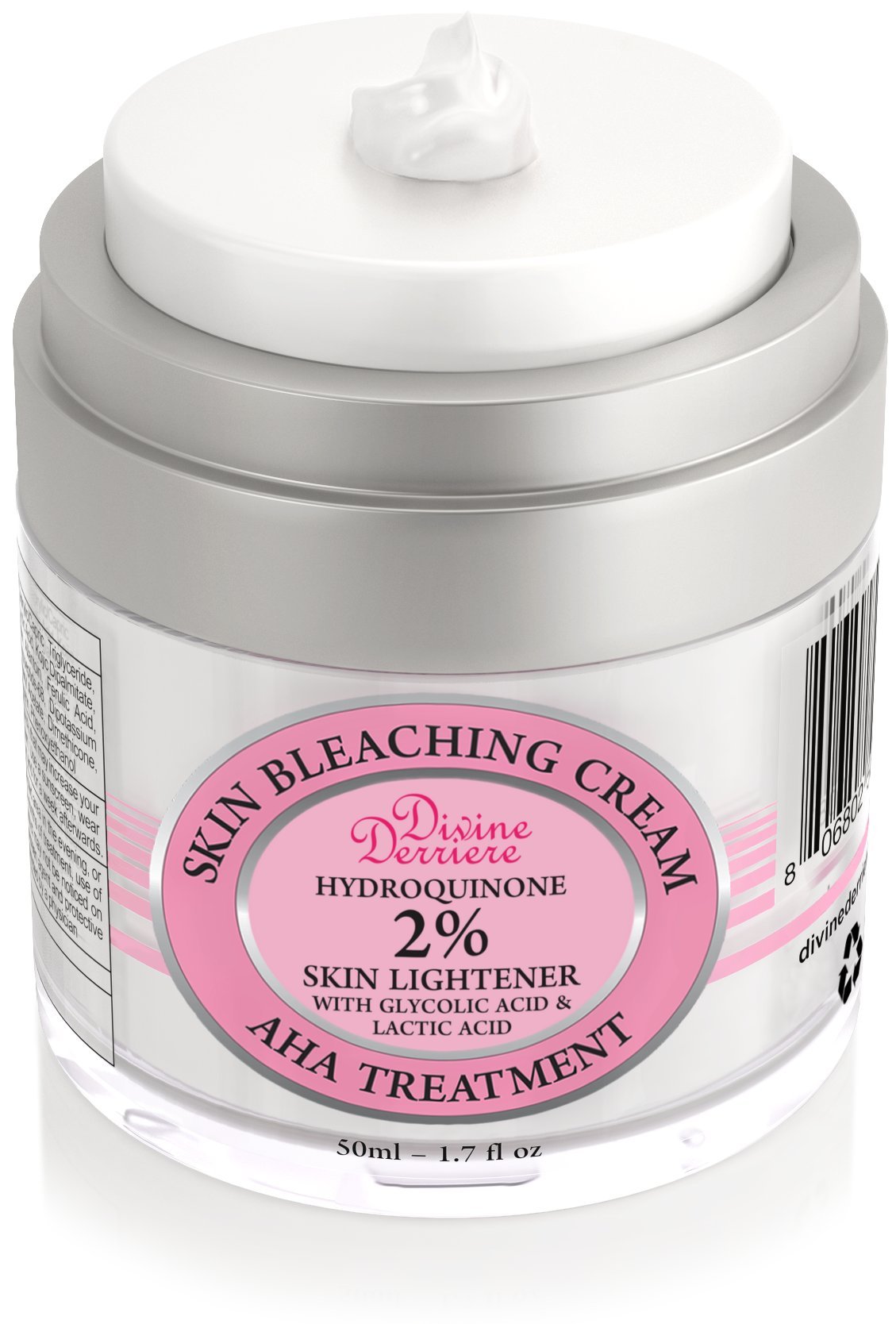 Divine Derriere Skin Lightening 2 Hydroquinone Bleaching Cream with 6