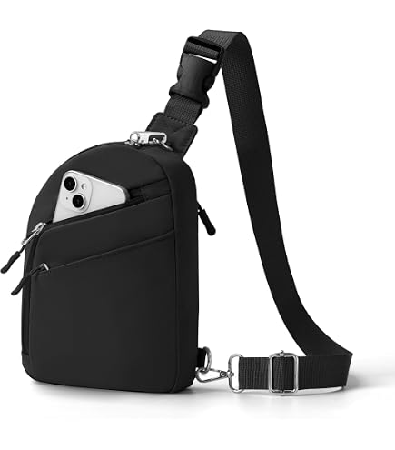 ORI LONDON BAG COMPANY Grey Nylon Sling Crossbody Backpack Travel Shoulder Bag Bond Pocket Stormy | Eco-Friendly Crossbody Bag | ORI London main image 3