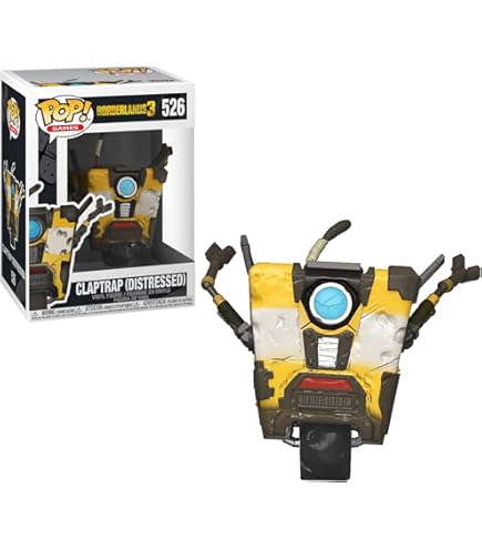 Funko Pop ゲームズ ボーダーランズ クラップトラップ フィギュア Amazon.com: Funko POP Games: Borderlands Clap Trap Action Figure