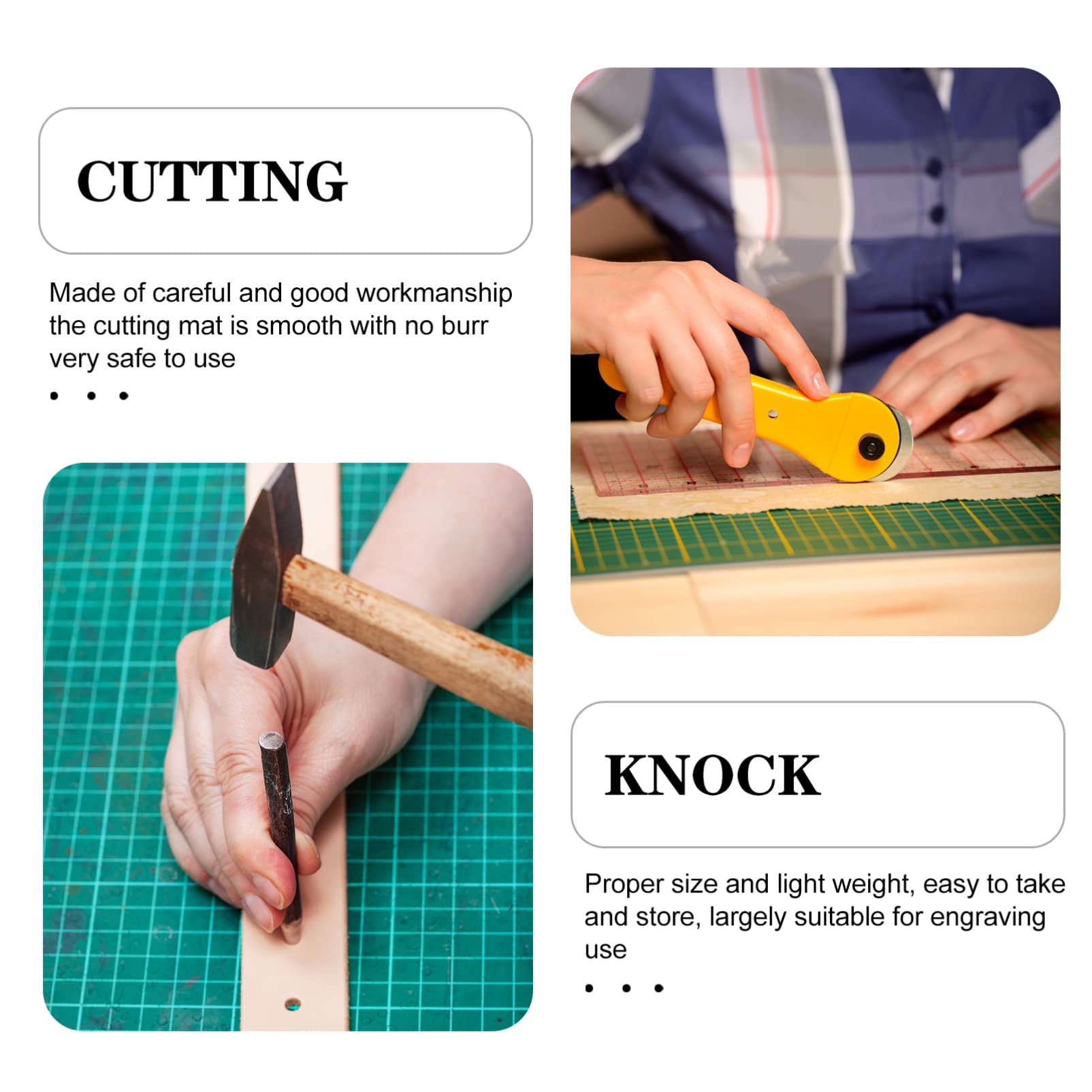Double Sided Cutting Mat 12x18 Inch Non Slip Craft Mat for Sewing Scrapbooking Engraving Durable Self Healing Work Surface for Artists