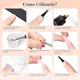 Phoenixy Poly Nail Gel Extensions Kit 36W Lamp 8 Colours Gift Set view 7