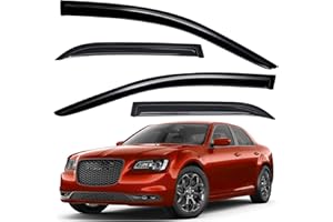 ZZDSNJ Tape-On Windows Visor 4-Piece for 2011-2022 Chrysler 300 Rain Guards Shield Shade Smoke 94432