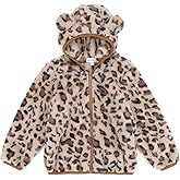 Toddler Girls Boys Fleece Hoody Jacket Zip Up Teddy Coat Warm Winter Outwear