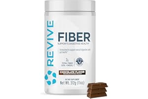 Revive MD Fiber Supplement for Digestive & Gut Health - 5g of Dietary Fiber Supports a Healthy Digestive System with Psyllium Husk & More - (Chocolate, 30 Servings)