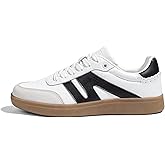 LUCKY STEP Women Classic Retro Gum Sole Fashion Sneakers Casual Tennis Skate Shoe Genuine Leather Walking Footwear Anti Slip Trainers