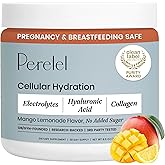 Perelel Electrolyte Powder with Collagen &amp; Hyaluronic Acid, Mango Lemonade | Hydration Powder, Pregnancy and Breastfeeding Safe, No Added Sugar, Soy &amp; Gluten Free, Non-GMO, 28 Servings