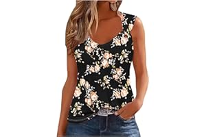 Lastesso Tank Top for Women Loose Fit Trendy 2024 Sleeveless Shirts O Ring Shoulder Spring Summer Casual Beach Tanks Clothes