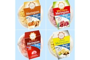 4 Pack Krunchy Melts Original Sugar Free Meringue Cookies | Sugar Free Fruity Special | SF Tangerine, SF Wild Cherry, SF Strawberry, SF Lemon | Fat Free, Gluten Free, Dairy Free | Keto Friendly | Zero Net Carbs (2 Oz)