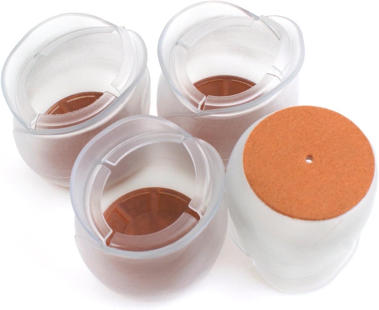 Design61 Silikon Stuhlgleiter Stuhlkappen Filzgleiter Bodenschutz