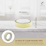 Coselena 24 Pack Cellotape Roll 24mm x 66m Heavy Duty Packing Tape view 3