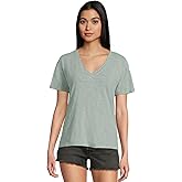 Mod-O-Doc Women's Short Sleeve V-Neck Boxy Tee