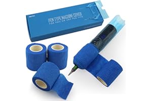 200pcs Machine Pen Covers with Grip Wraps, Denergy 2.4×7" Tattoo Machine Covers with 3pcs Tattoo Grip Wrap Combination for Tattoo Pen Machine, Professional Tattoo Supplies Accessories