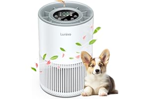 Air Purifiers for Home Large Room up to 1200ft², LUNINO H13 True HEPA Air Purifier for Bedroom with Fragrance Function, Air Quality Sensor, Sleep Mode, Air Cleaner for Pet Dander, Odor, Dust, Smoke