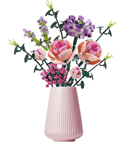 Amazon.com: Chodia Flower Bouquet Building Blocks Sets for Adults