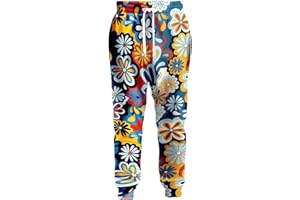 Mens Sweatpants 80s 90s Retro Joggers Sports Pant Funny Track Pants with Pockets for Men Women