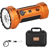 OLIGHT Marauder Mini 2 Bright Flashlight 10,000 Lumen with 750 Meters Beam Distance, Rechargeable Light with Dual Charging & 5 Lighting Modes for Outdoor, Camping, Emergencies (Orange)